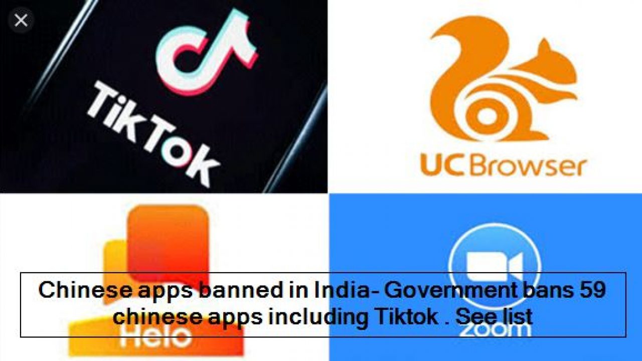 India Bans 59 Chinese Apps, Including TikTok