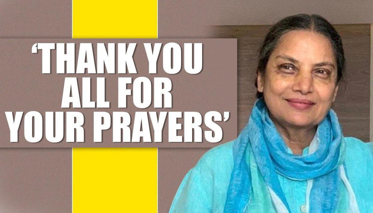 Shabana Azmi returns home from hospital: Thank you all for your prayers